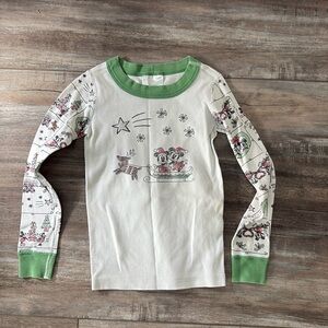 Hanna Andersson - Disney Mickey Minnie Christmas Pajamas Shirt size 5